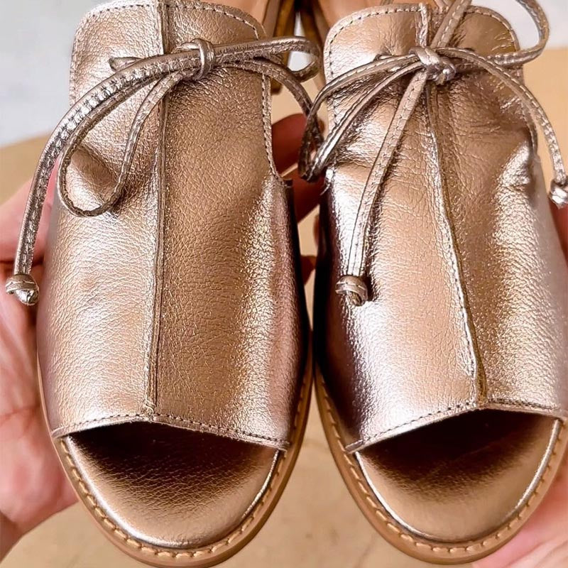 Donna – Lace-Up Leather Sandals