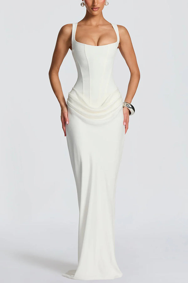 Caitlin - Maxi Dress with Square Neckline