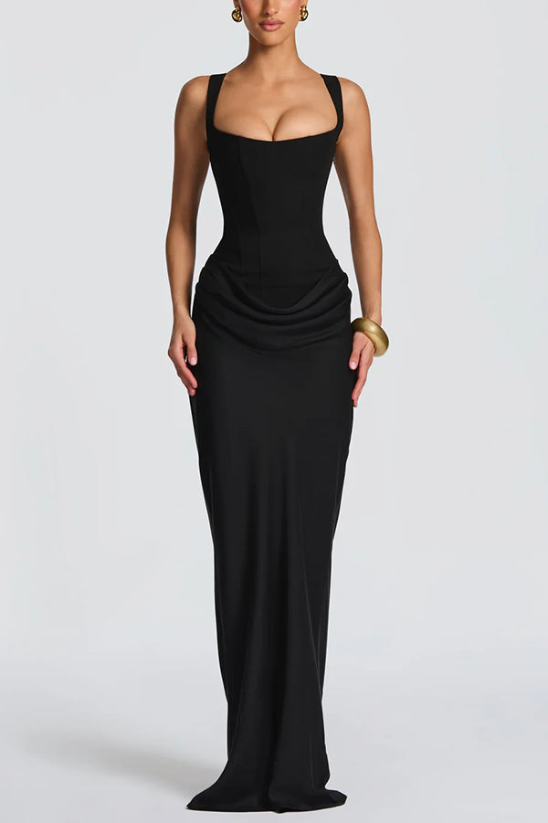 Caitlin - Maxi Dress with Square Neckline