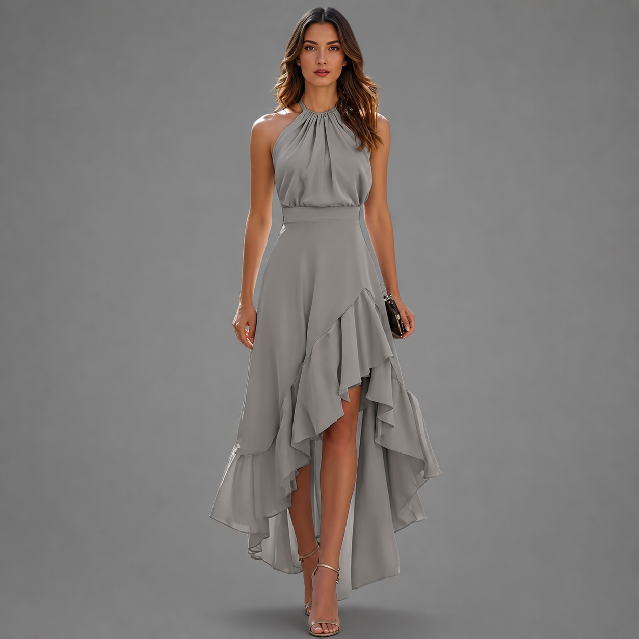 Bianca – Elegant Halter Maxi Dress