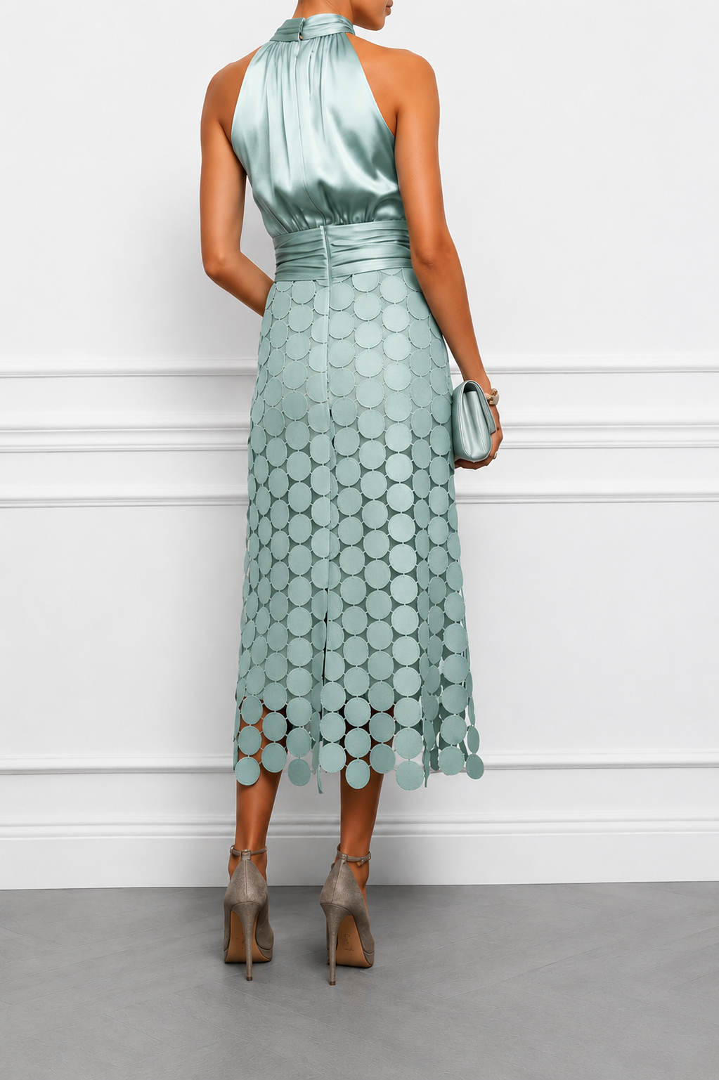 Agatha - Halter Neck Midi Dress