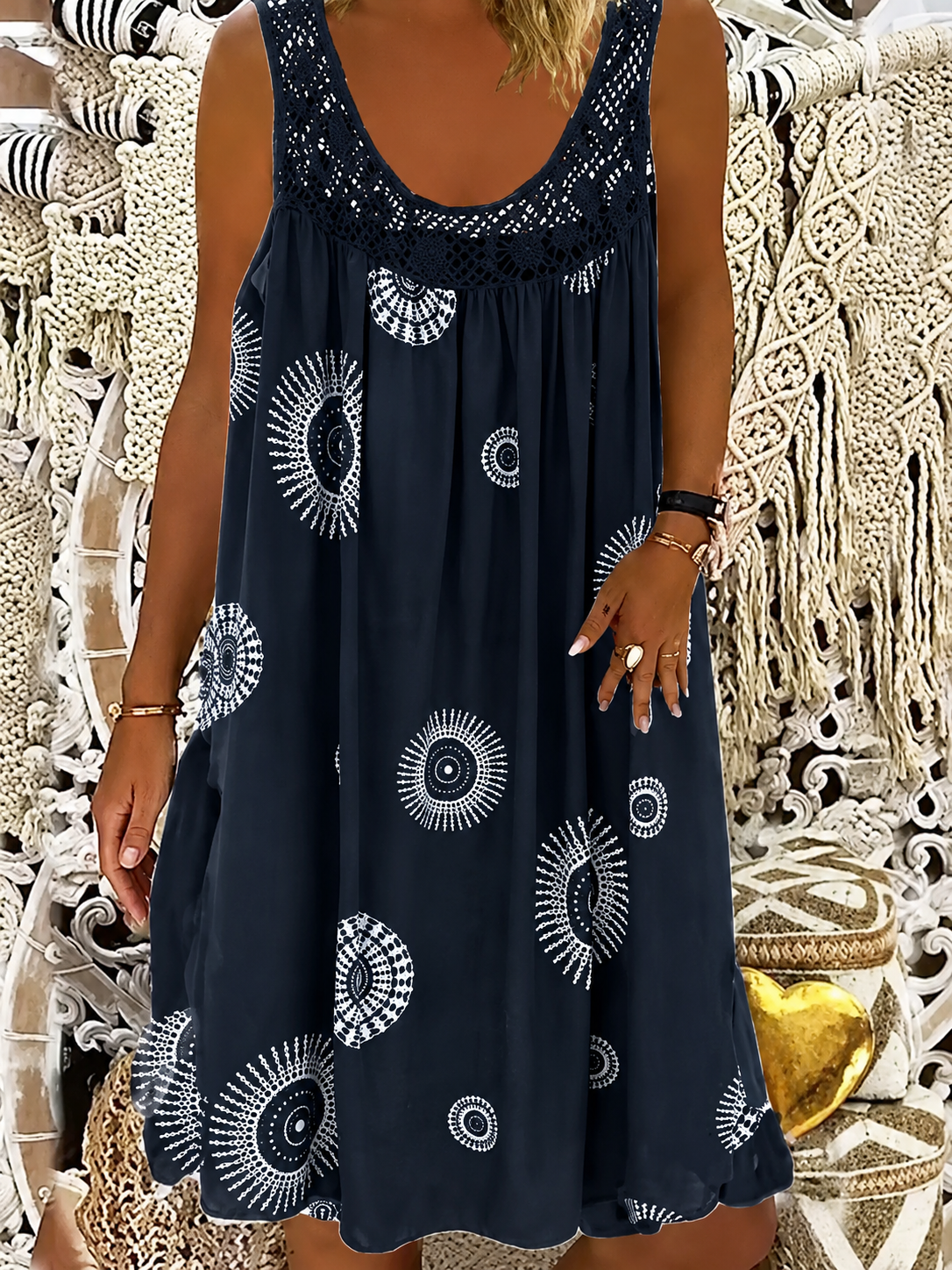 Lucille – Artistic Summer Midi Dress