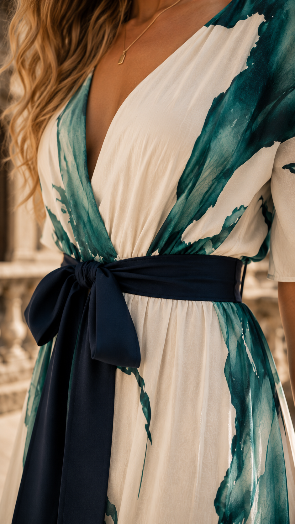 Nivara – Artistic Genova Wrap Maxi Dress