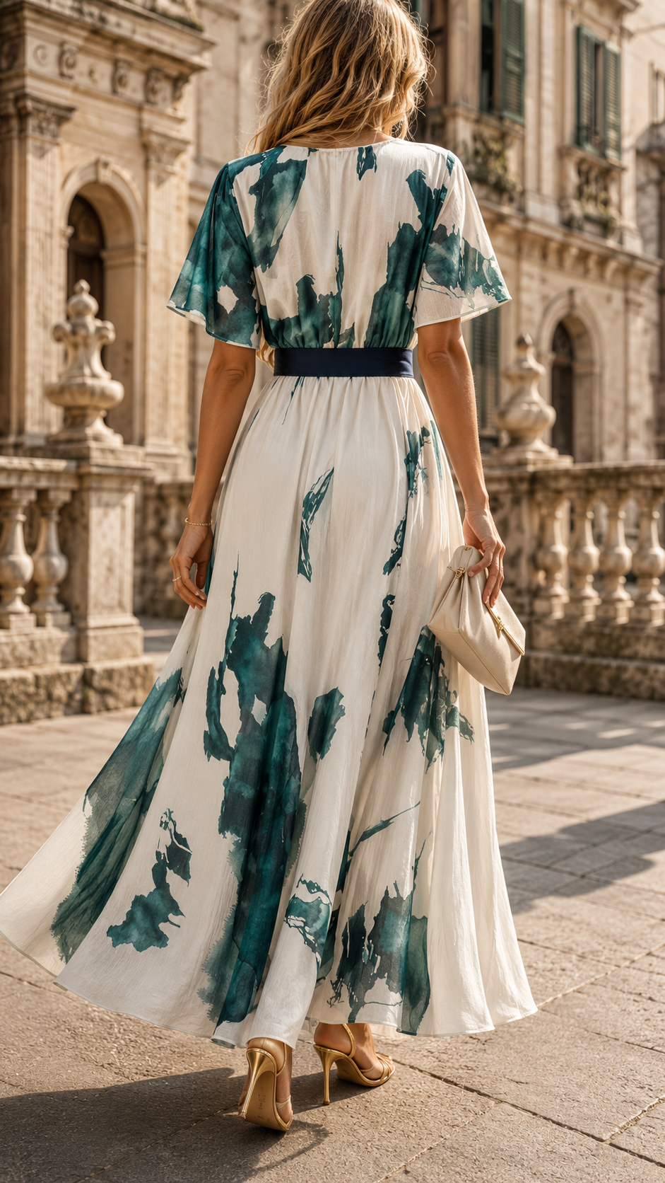 Nivara – Artistic Genova Wrap Maxi Dress
