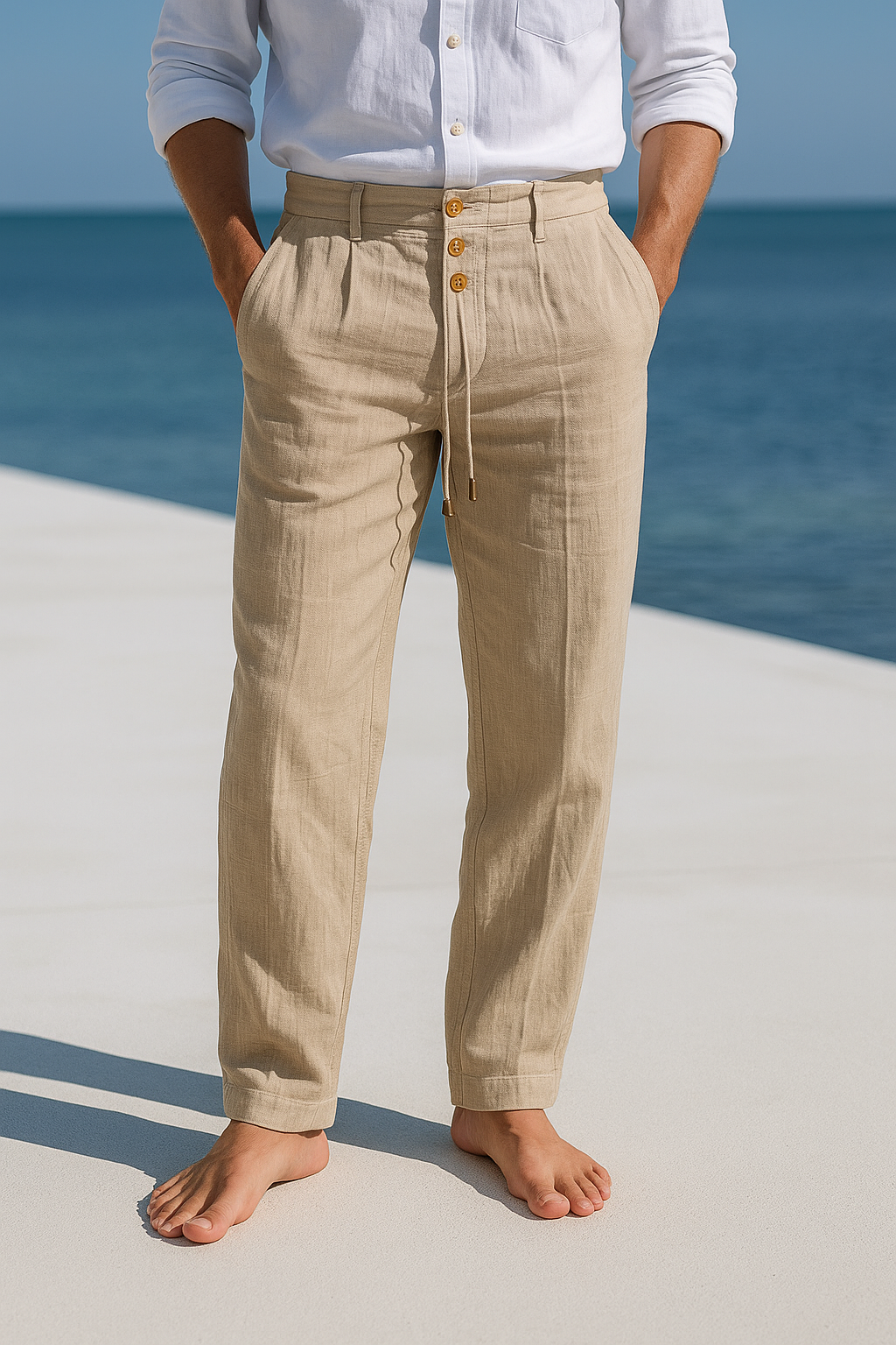 Ellis - Lightweight Linen Trousers