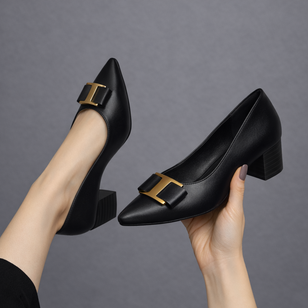 Lucie - Elegant Leather Heels