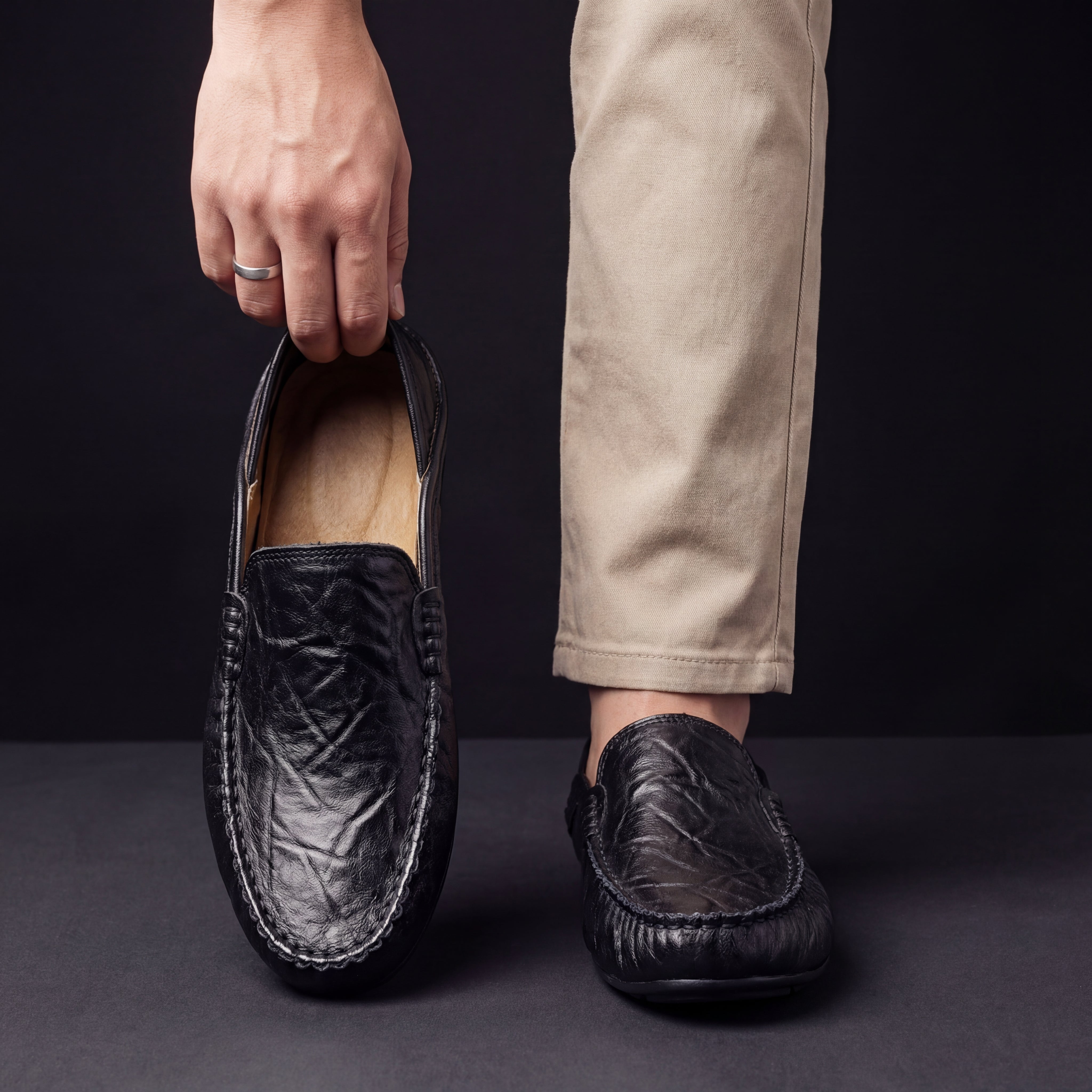 Thomas - Premium Leather Slip-On Loafers