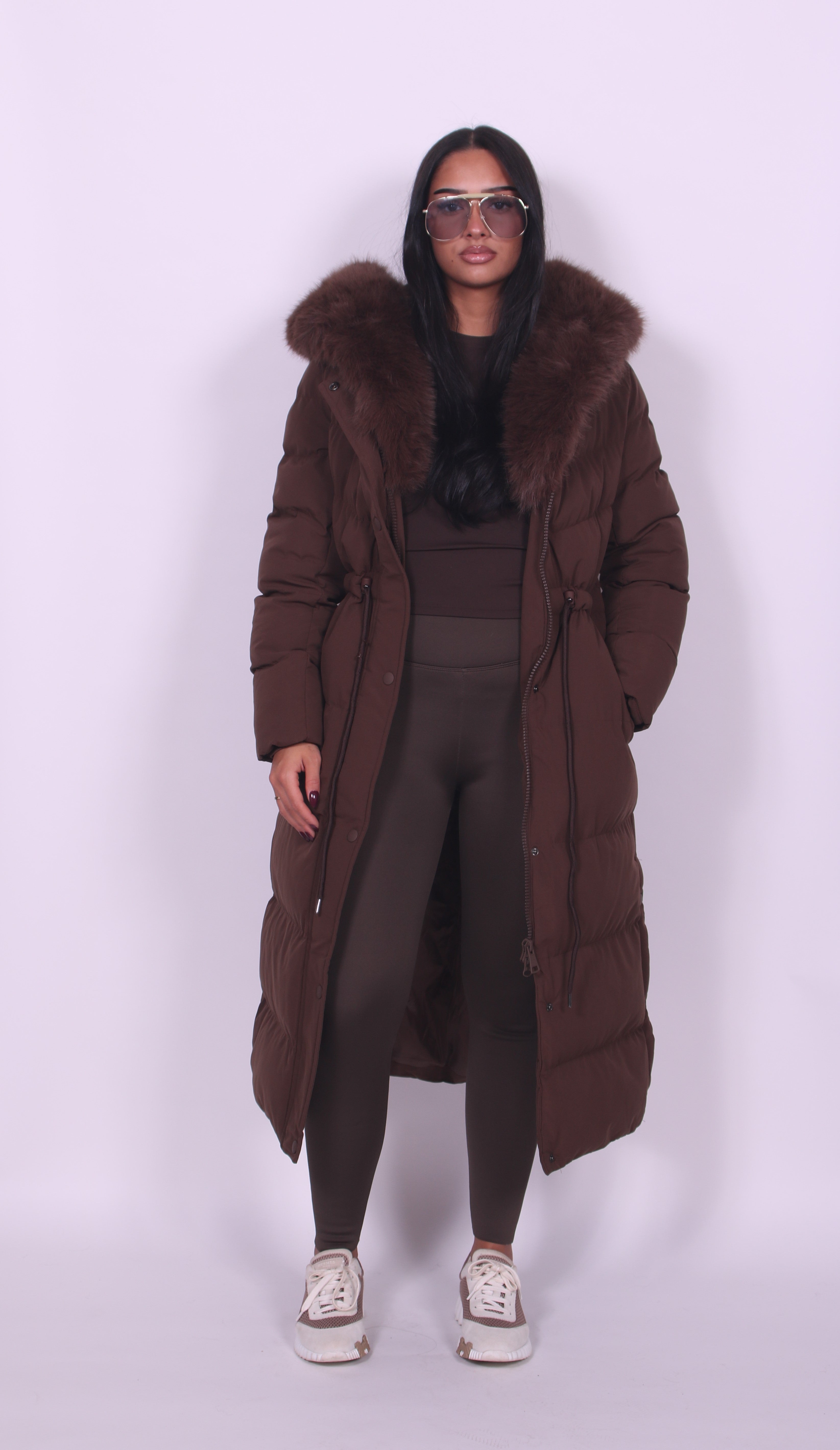 Elena – Fur Hooded Puffer Coat