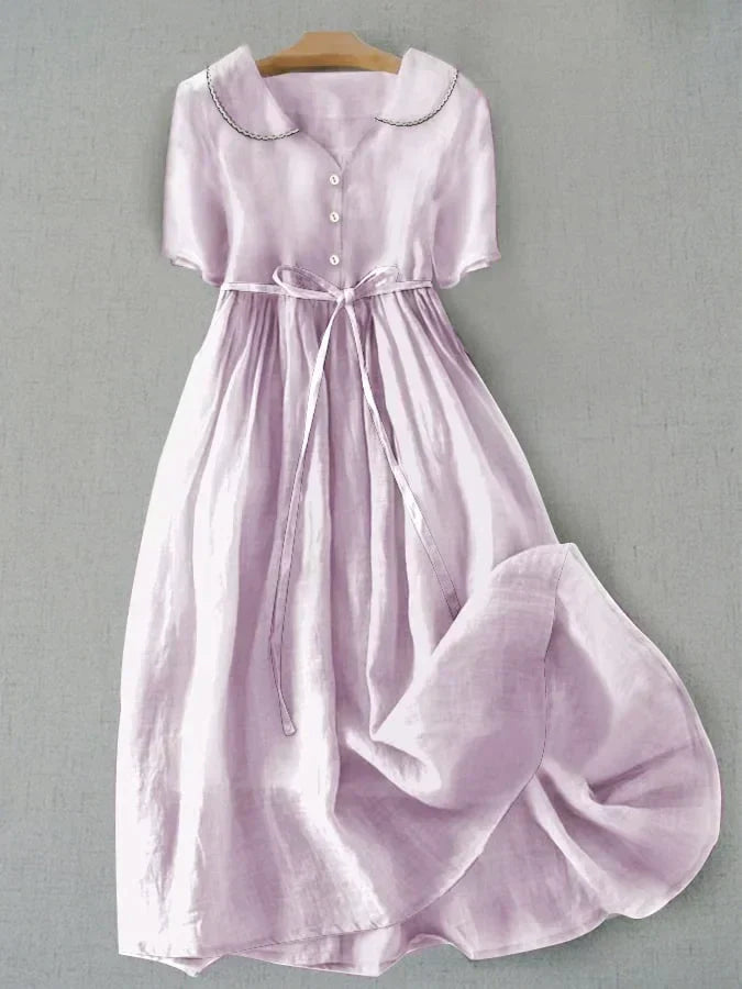 Darcy - Lace-Up Waist Dress for Women with Vintage Charm & Modern Comfort