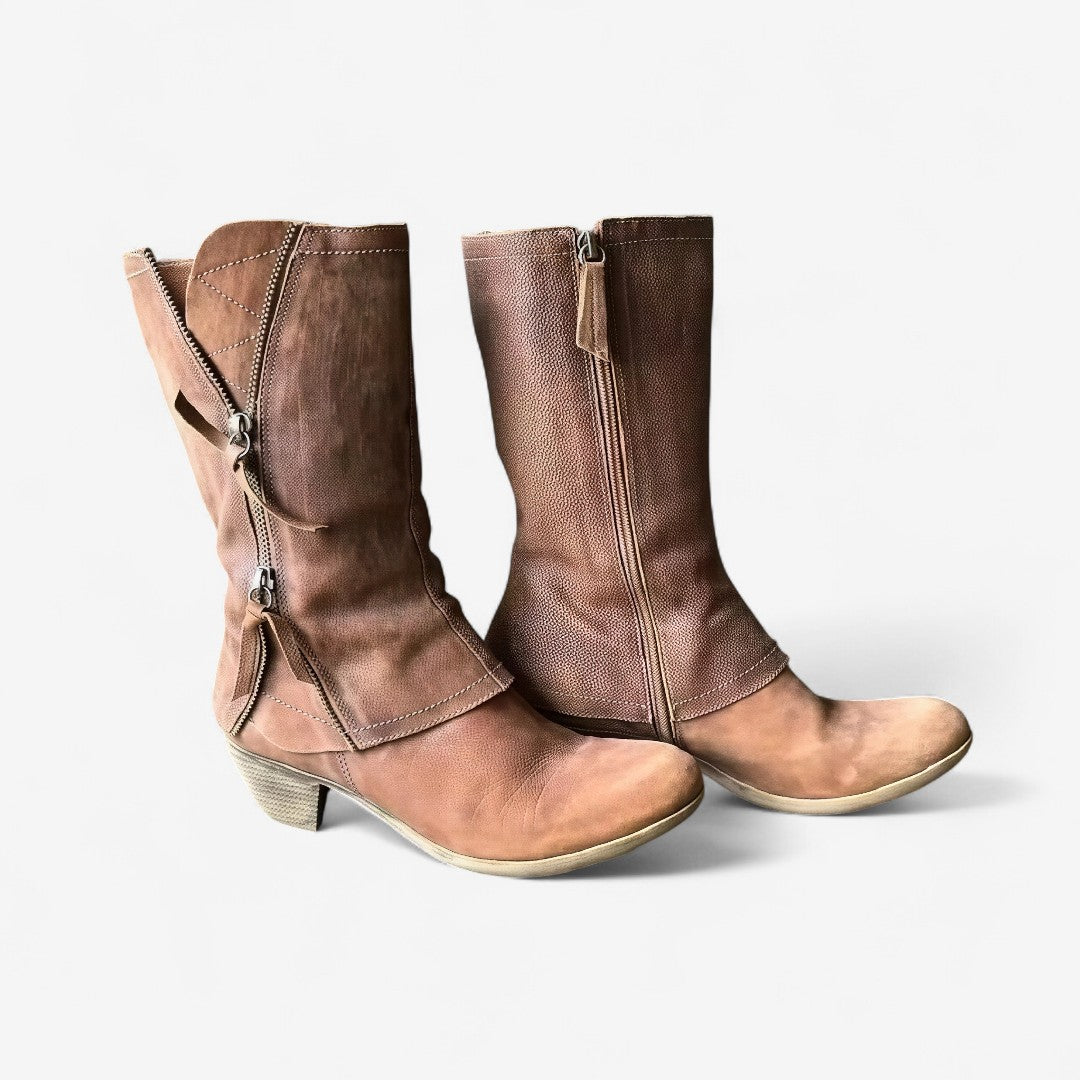 Ruby – Water-Resistant Leather Autumn Boots