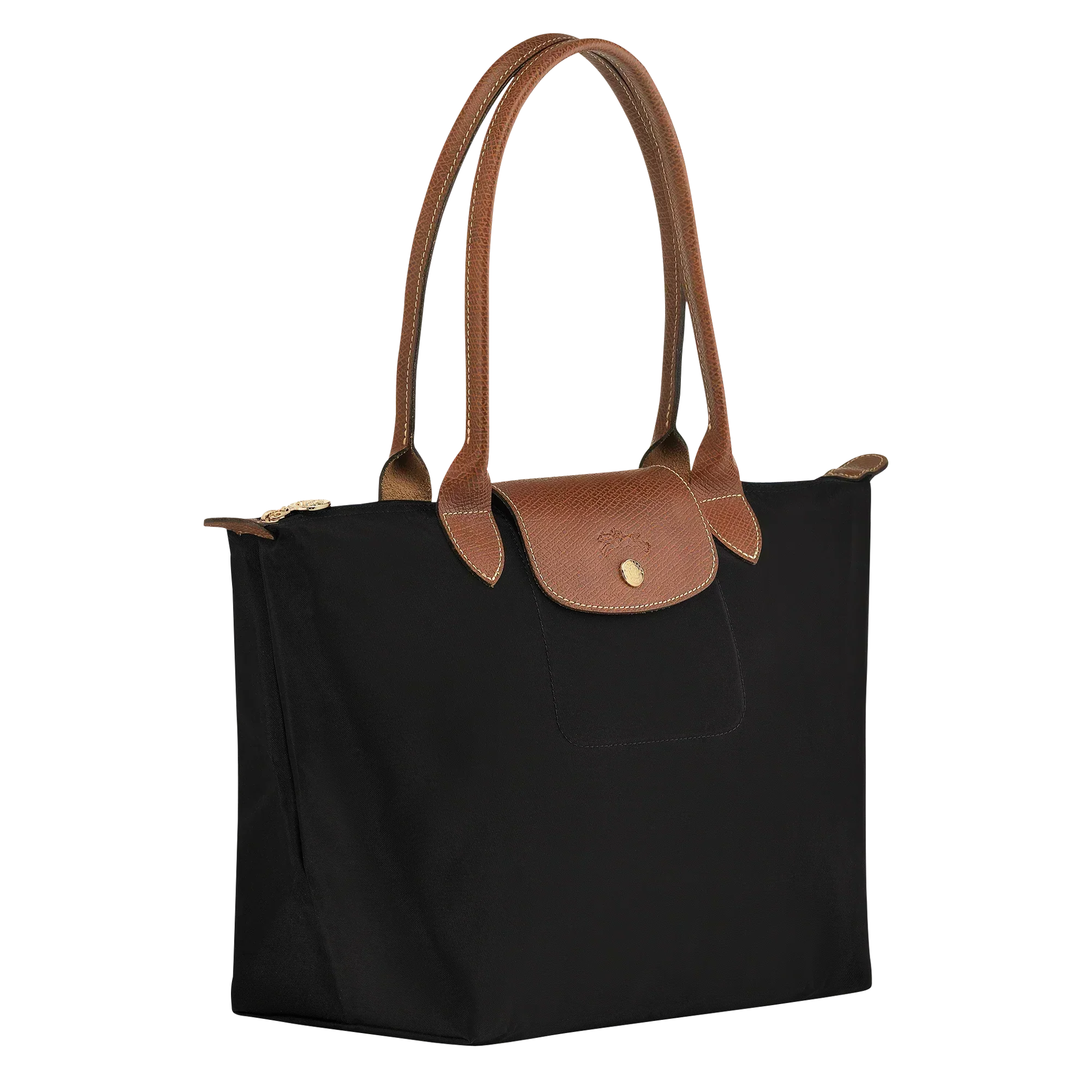 Fleur – Foldable Shopper Bag in Black