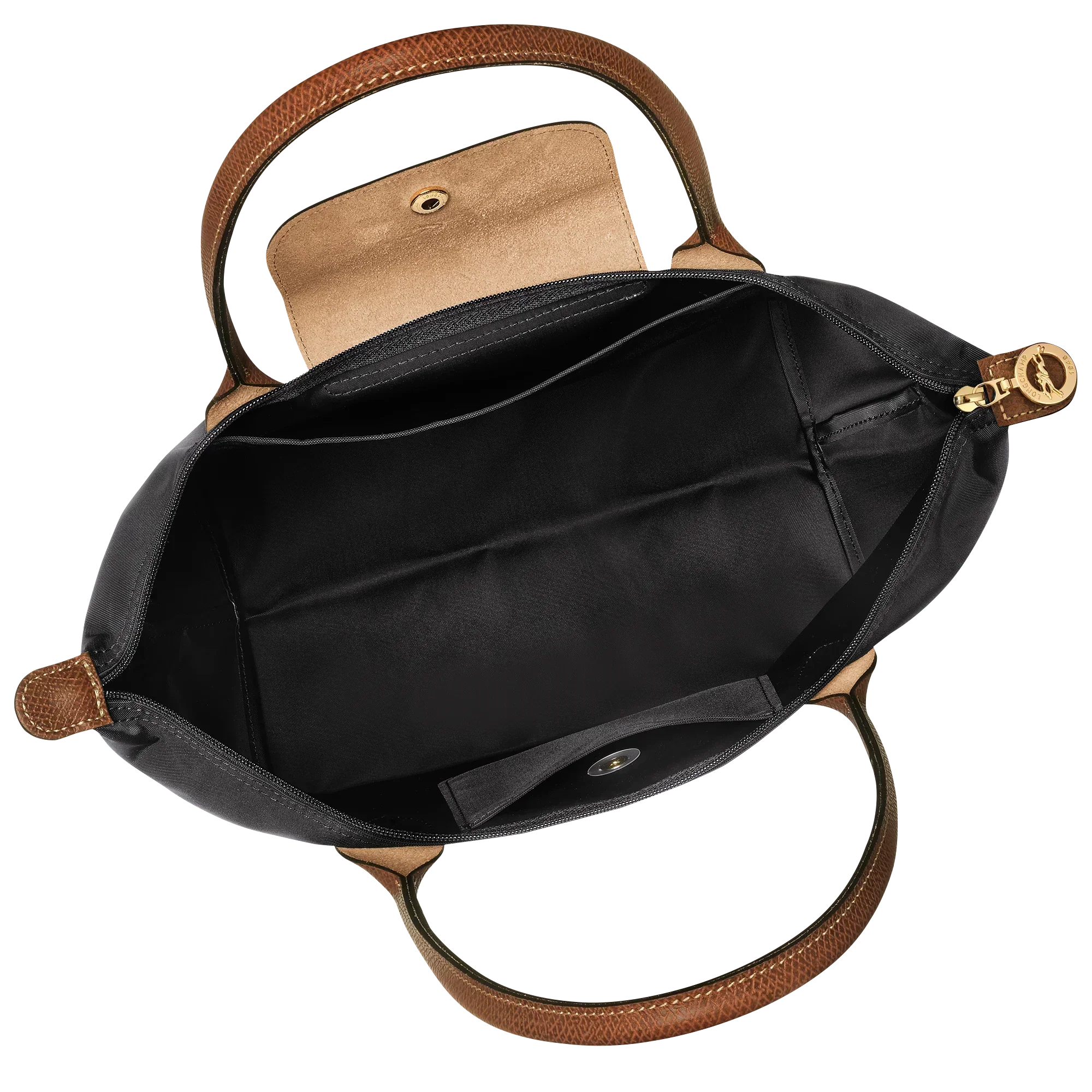 Fleur – Foldable Shopper Bag in Black