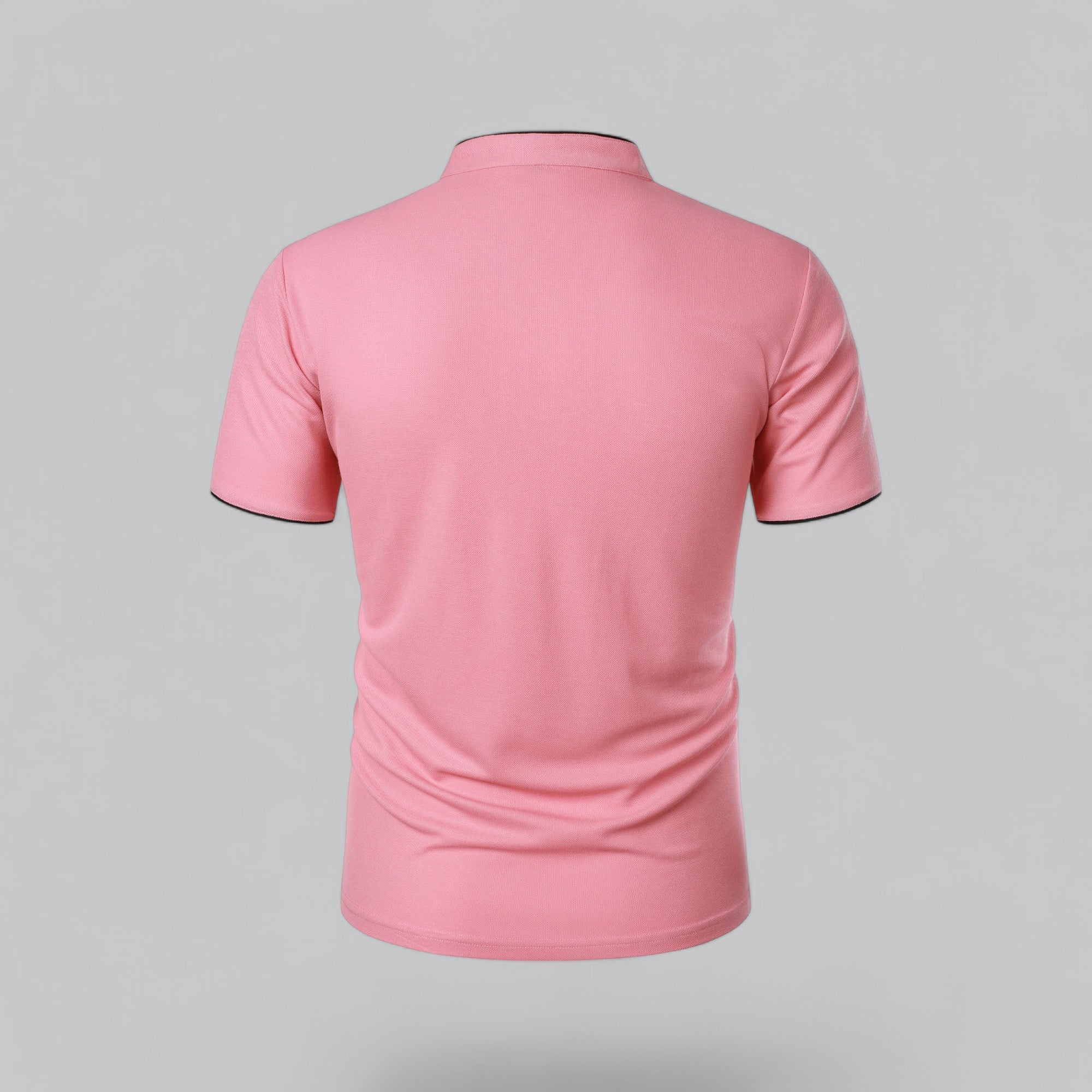 Alastair - Collarless Polo Shirt