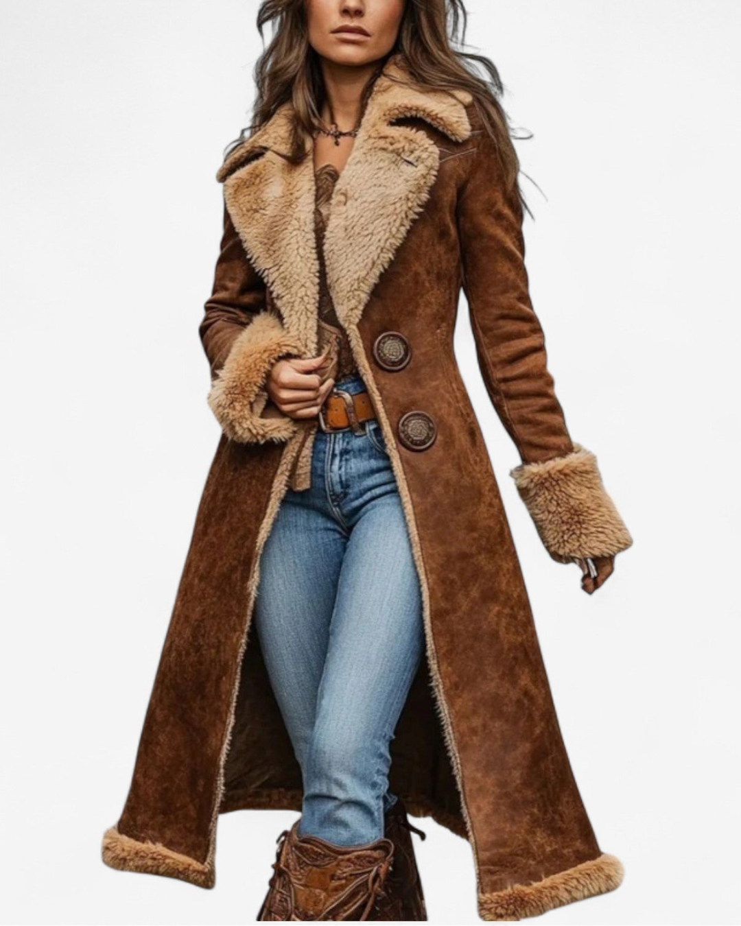 Isabella – Vintage-Inspired Long Coat