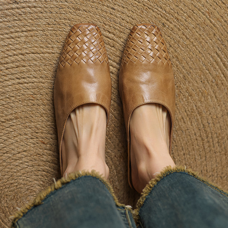Paige – Leather Slip-On Mules