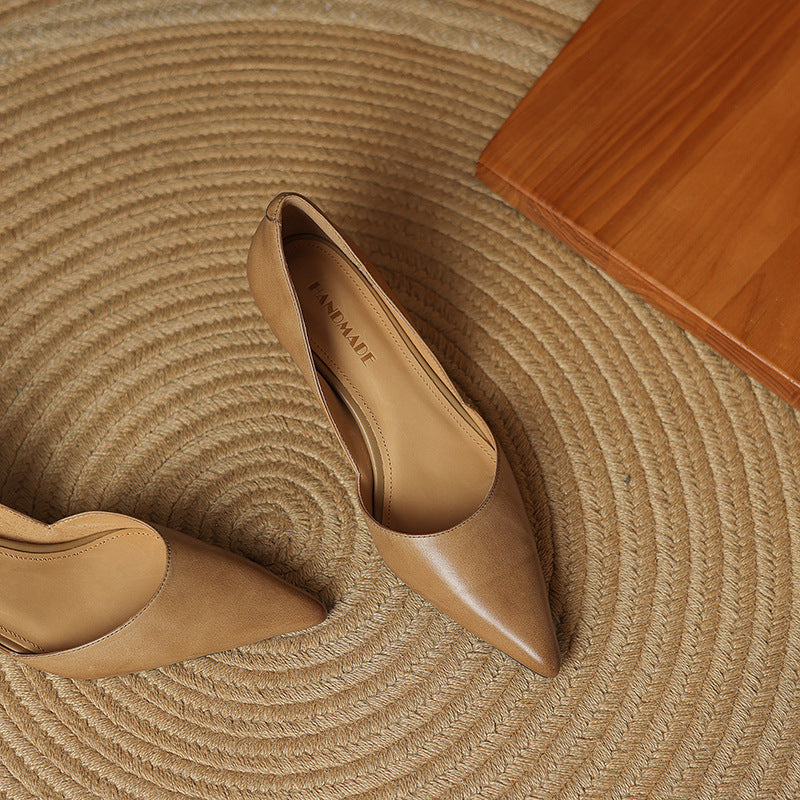 Nellie - Elegant Leather Heels