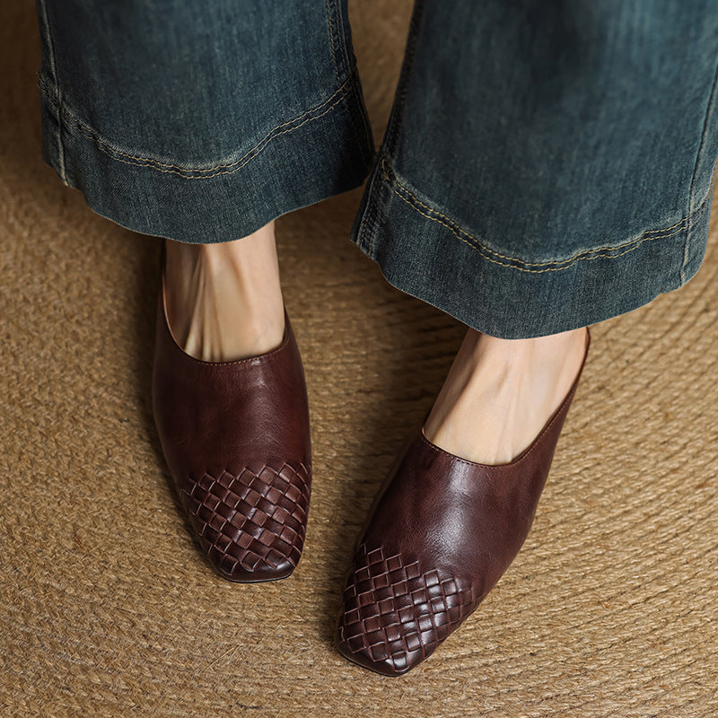 Paige – Leather Slip-On Mules