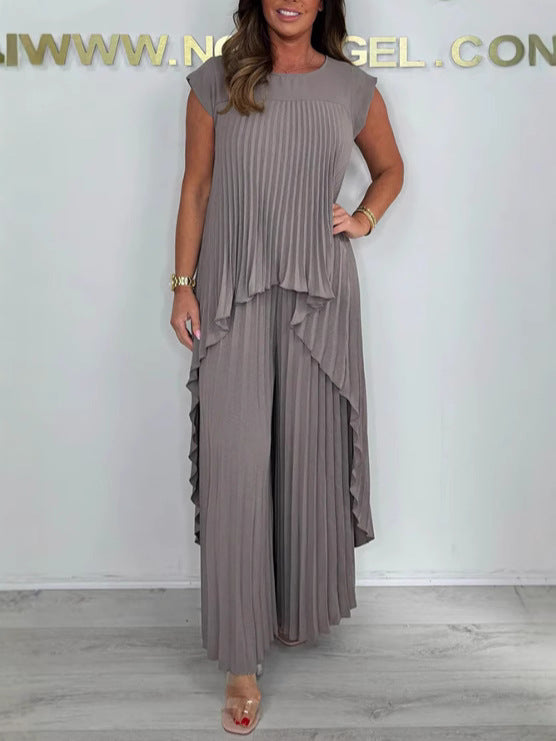 Mexie – Elegant Pleated Co-Ord Set