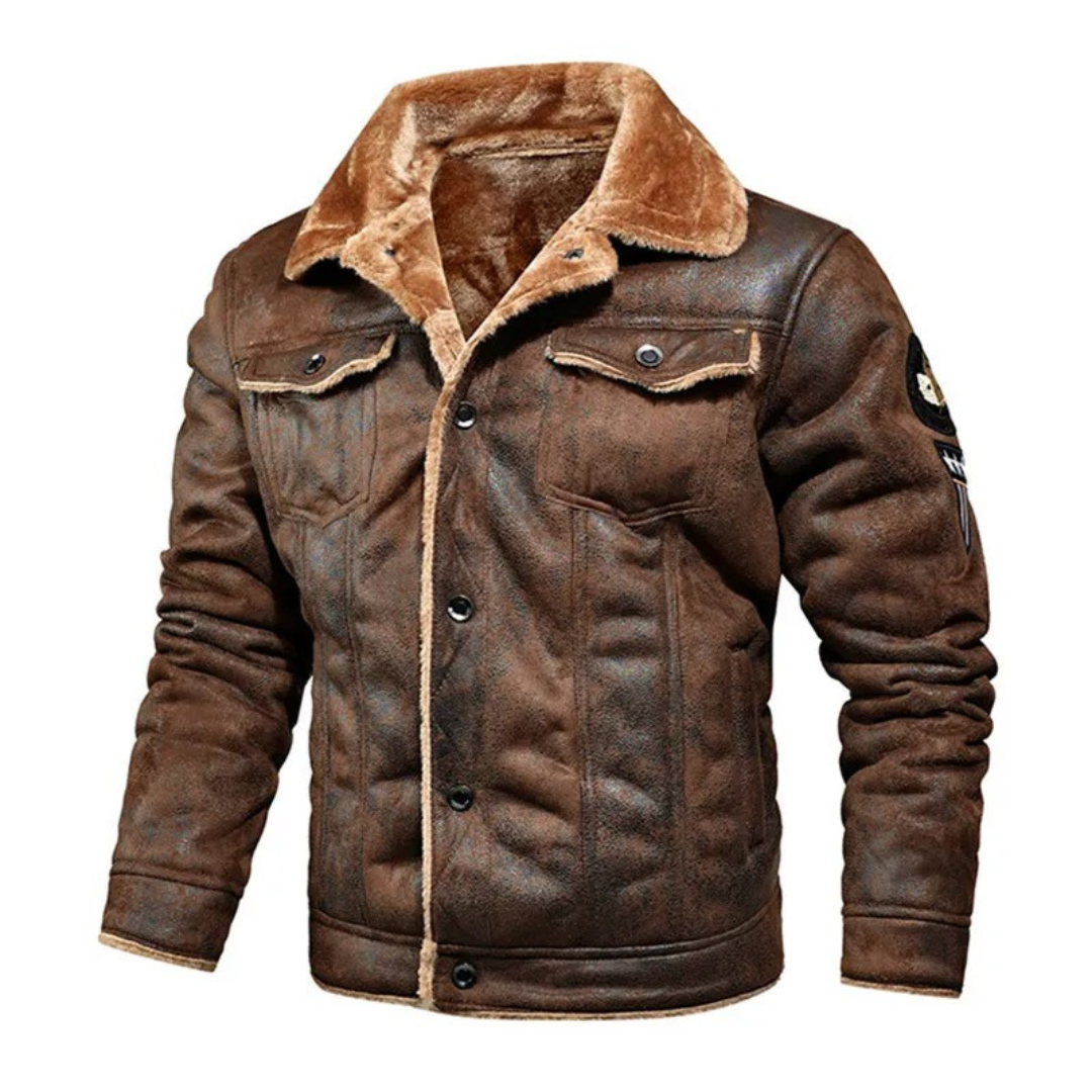 Thomas - Warm and Versatile Leather Jacket