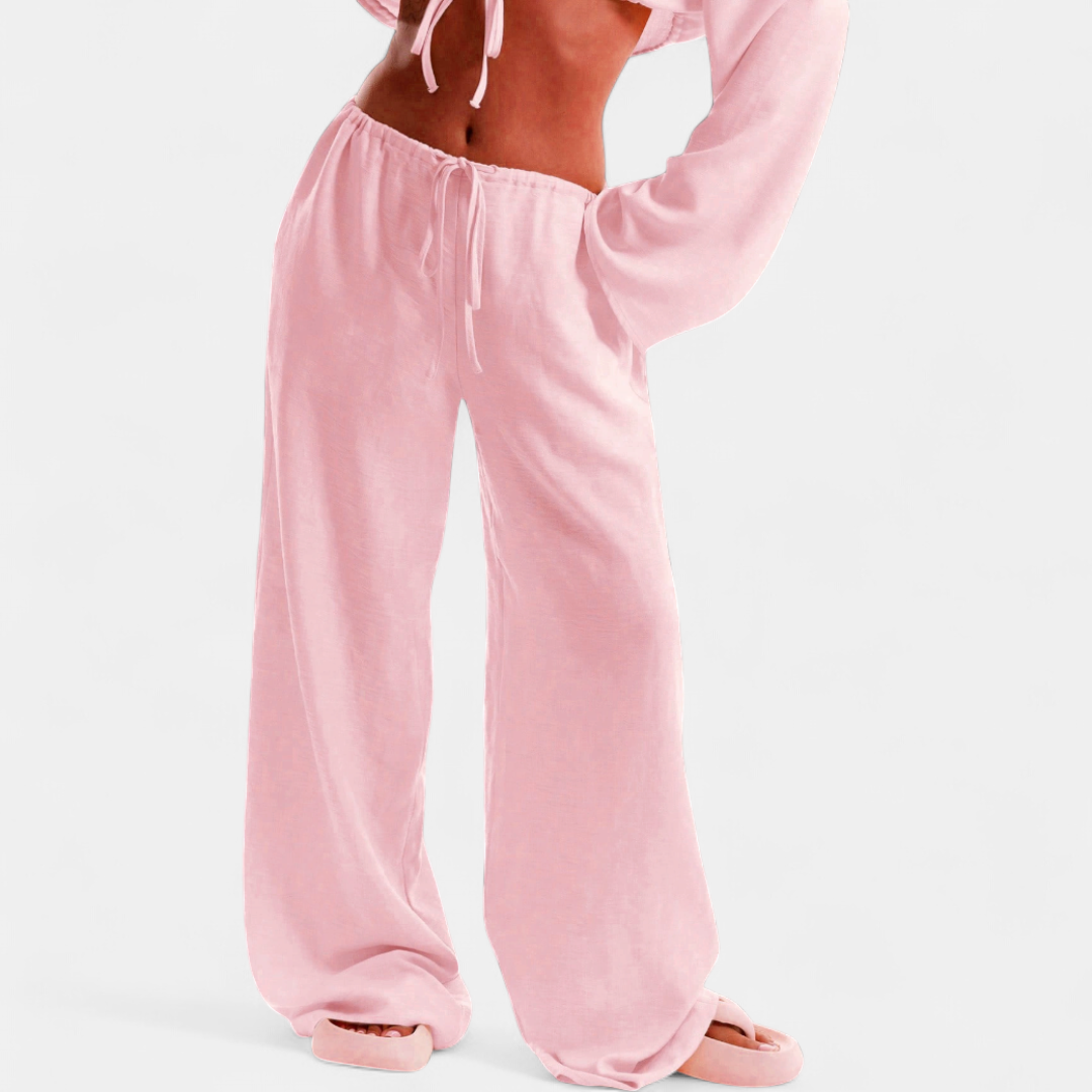 Mila – Relaxed Wide Leg Casual Trousers