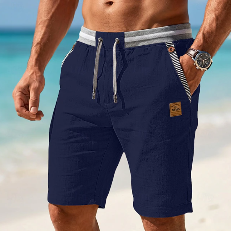 Vaughan - Lightweight Linen Summer Shorts