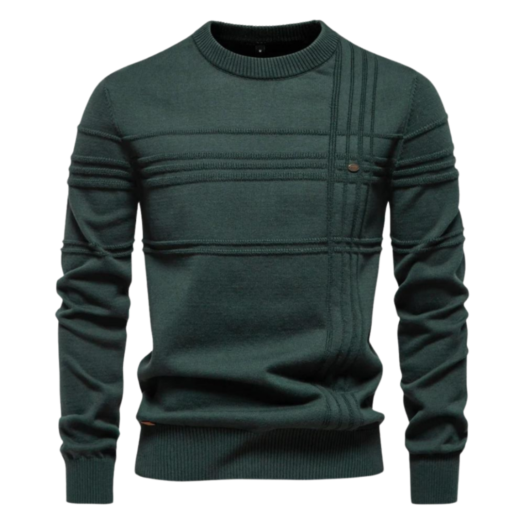 Richard - Stylish Men's Sweater with Checked Design