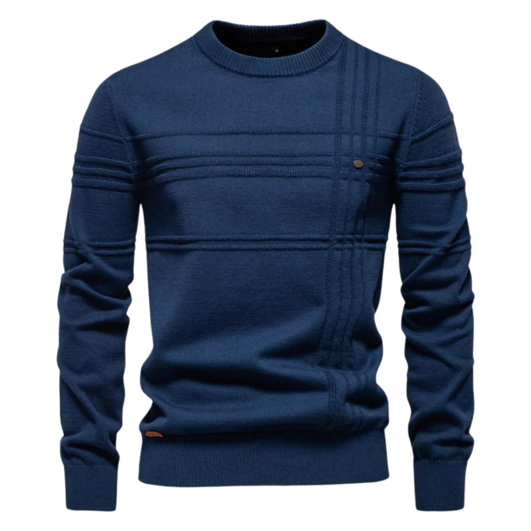 Richard - Stylish Men's Sweater with Checked Design