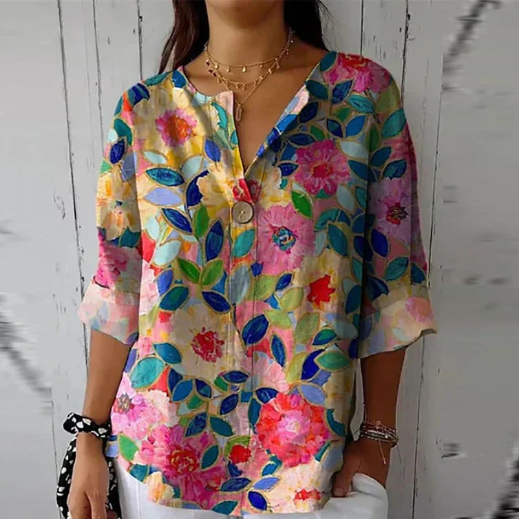 Zafira - Lightweight Floral Blouse