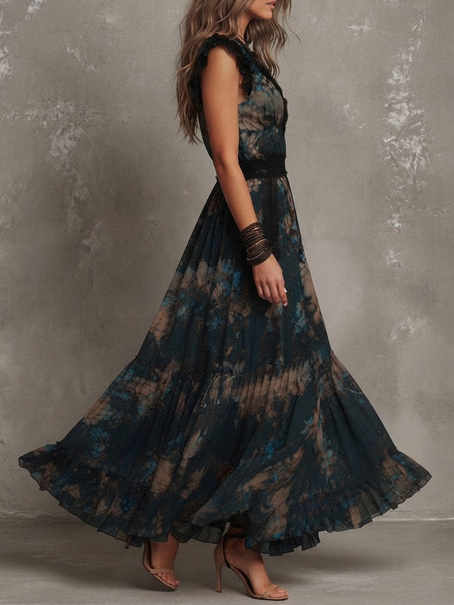 Petra – Floral Tiered Maxi Dress