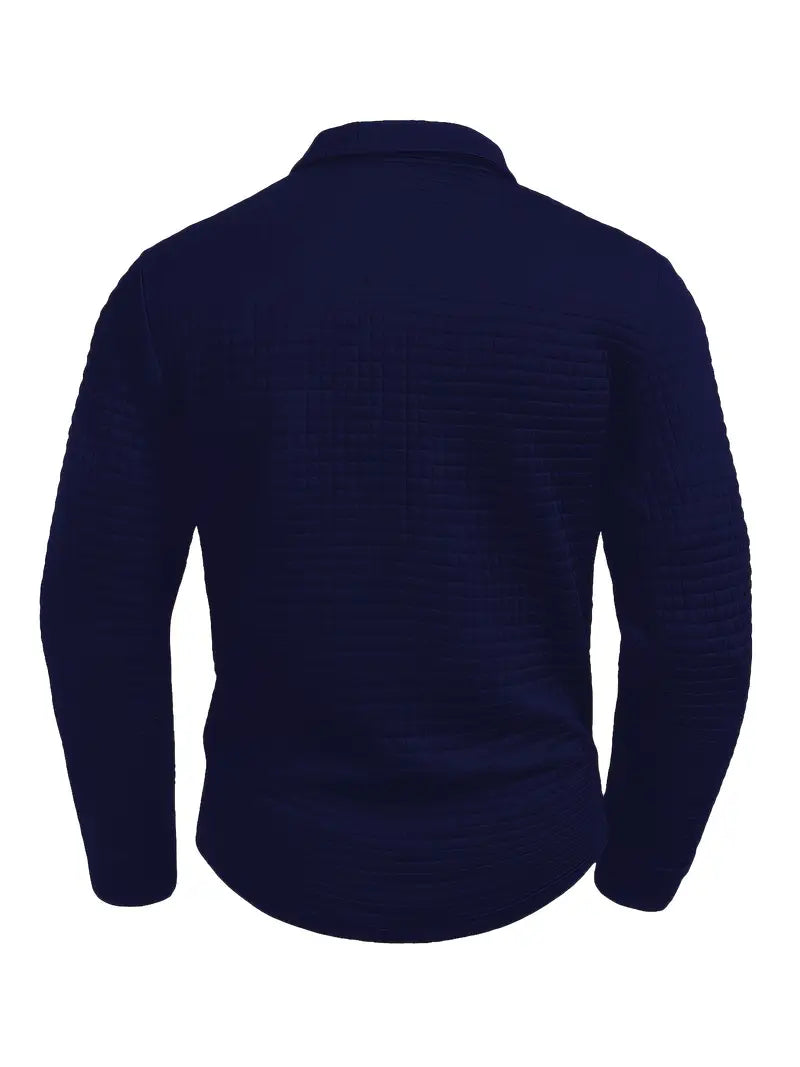 Gabriel – Textured Polo Shirt with Breathable Warm Fabric