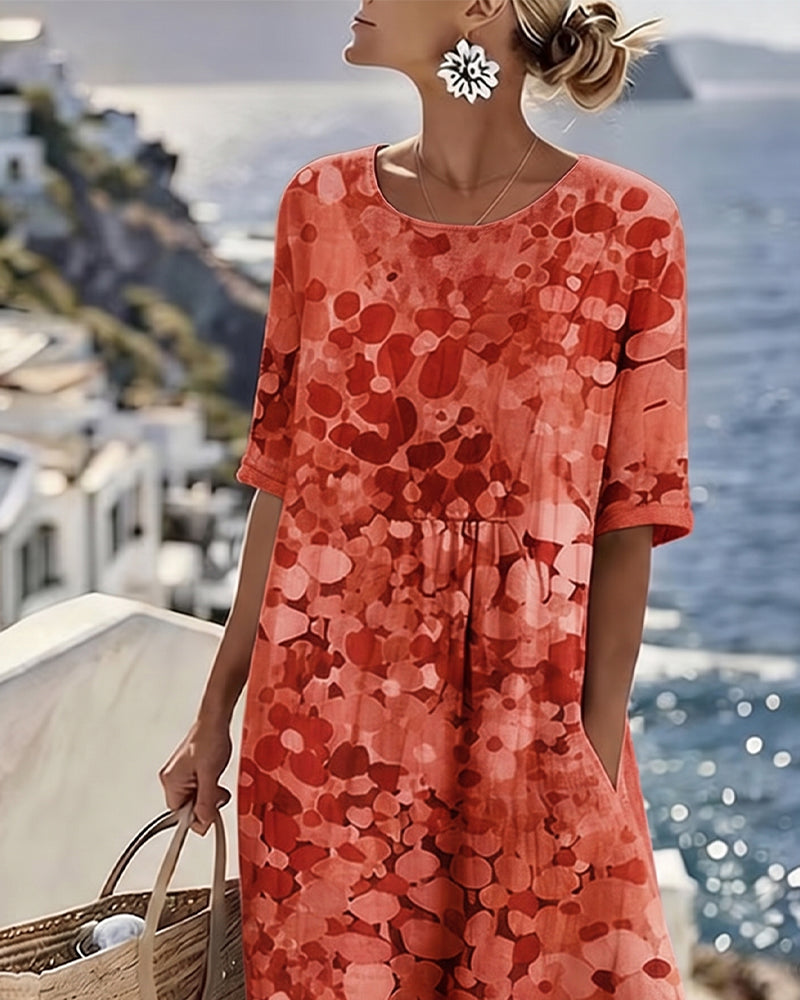 Vivia – Printed Loose-Fit Dress