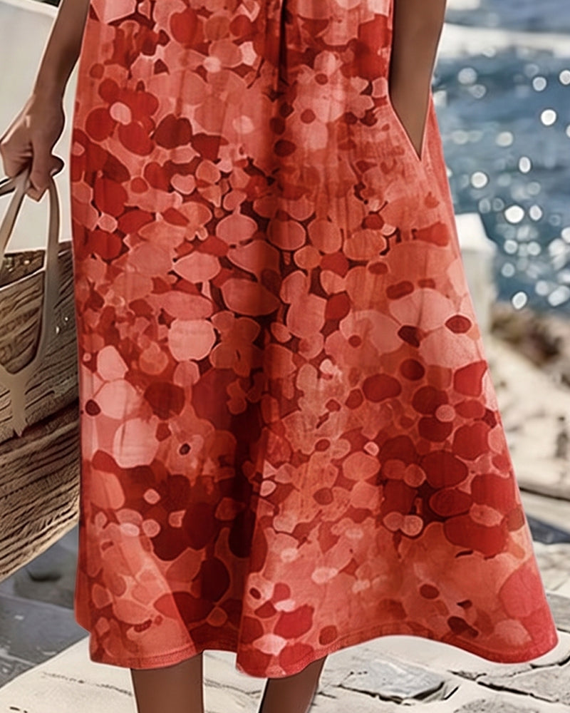 Vivia – Printed Loose-Fit Dress