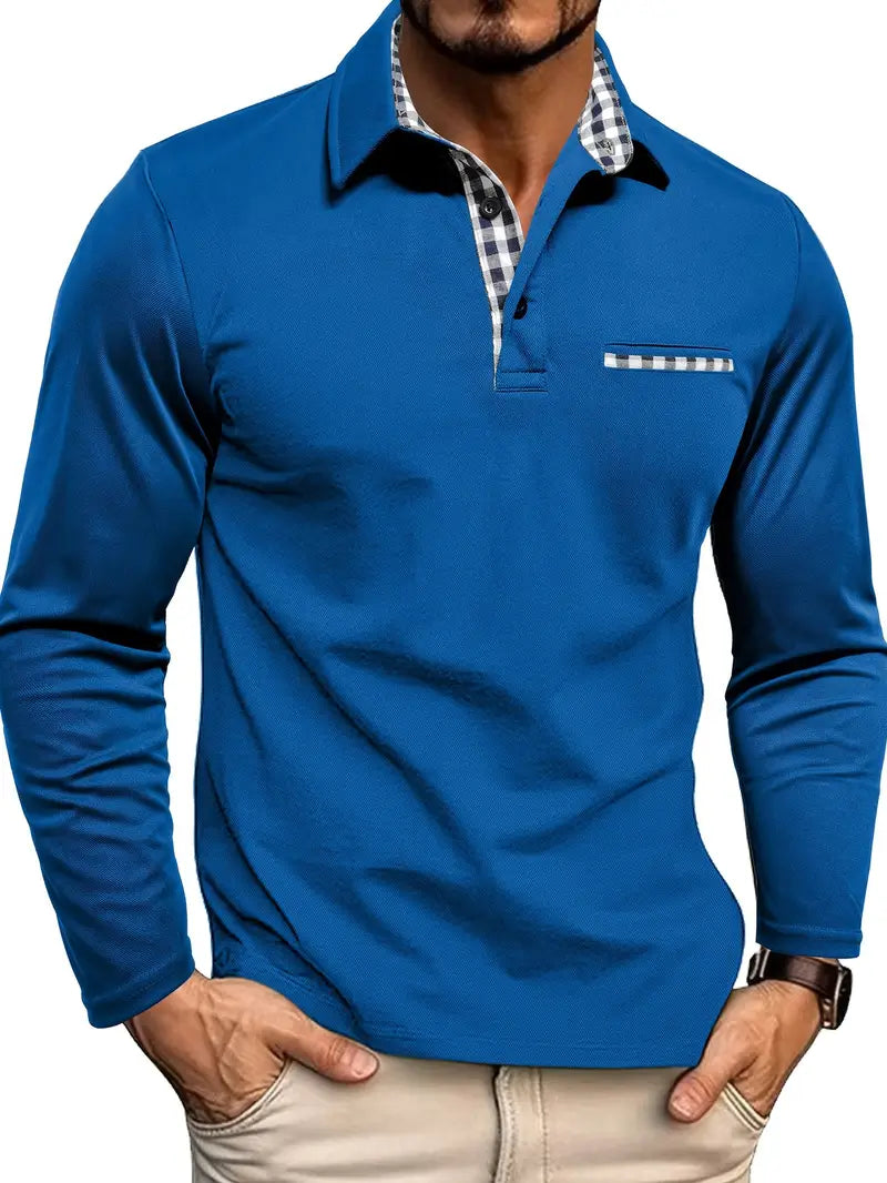 Freddie – Long-sleeved tailored polo shirt