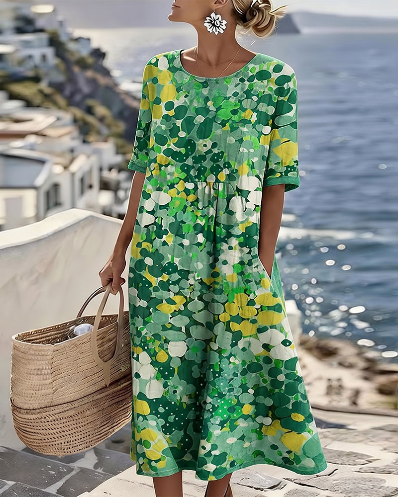 Vivia – Printed Loose-Fit Dress