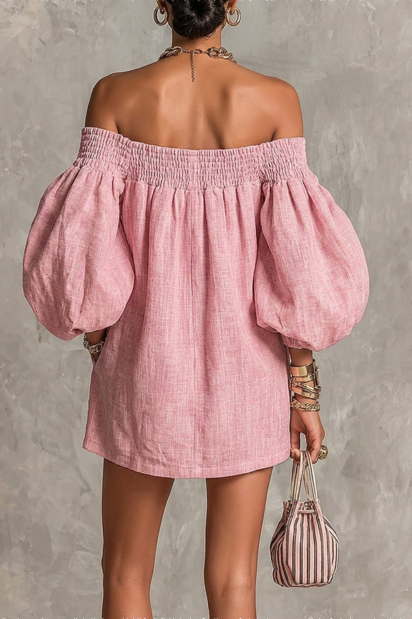 Rhianna – Lantern Sleeve Dress