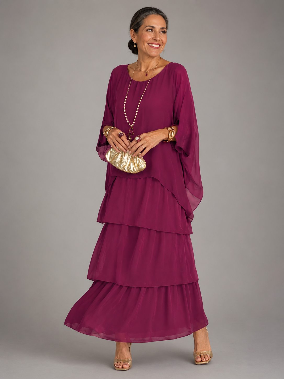 Frances - Elegant Flowing Maxi Dress
