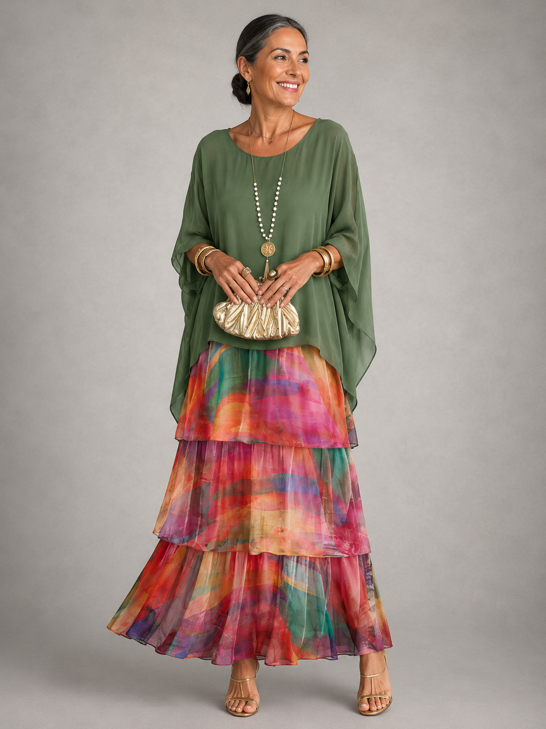 Frances - Elegant Flowing Maxi Dress