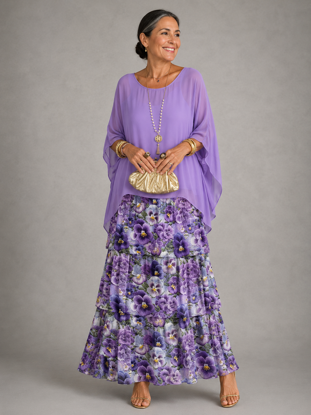 Frances - Elegant Flowing Maxi Dress