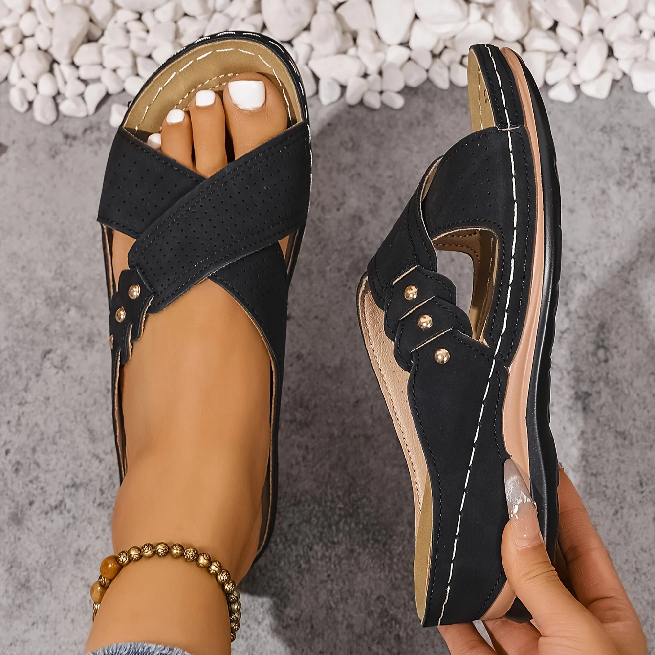 Katy - Orthopaedic Wedge Sandals