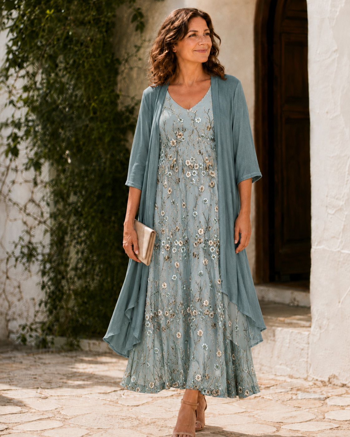 Marjorie – Lace Duster Dress