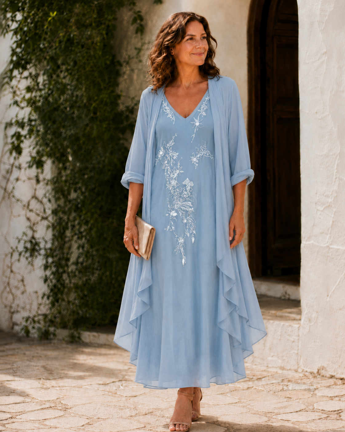 Marjorie – Lace Duster Dress