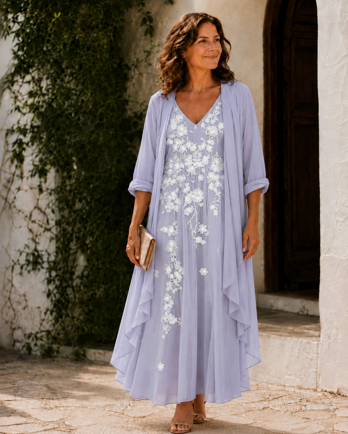 Marjorie – Lace Duster Dress