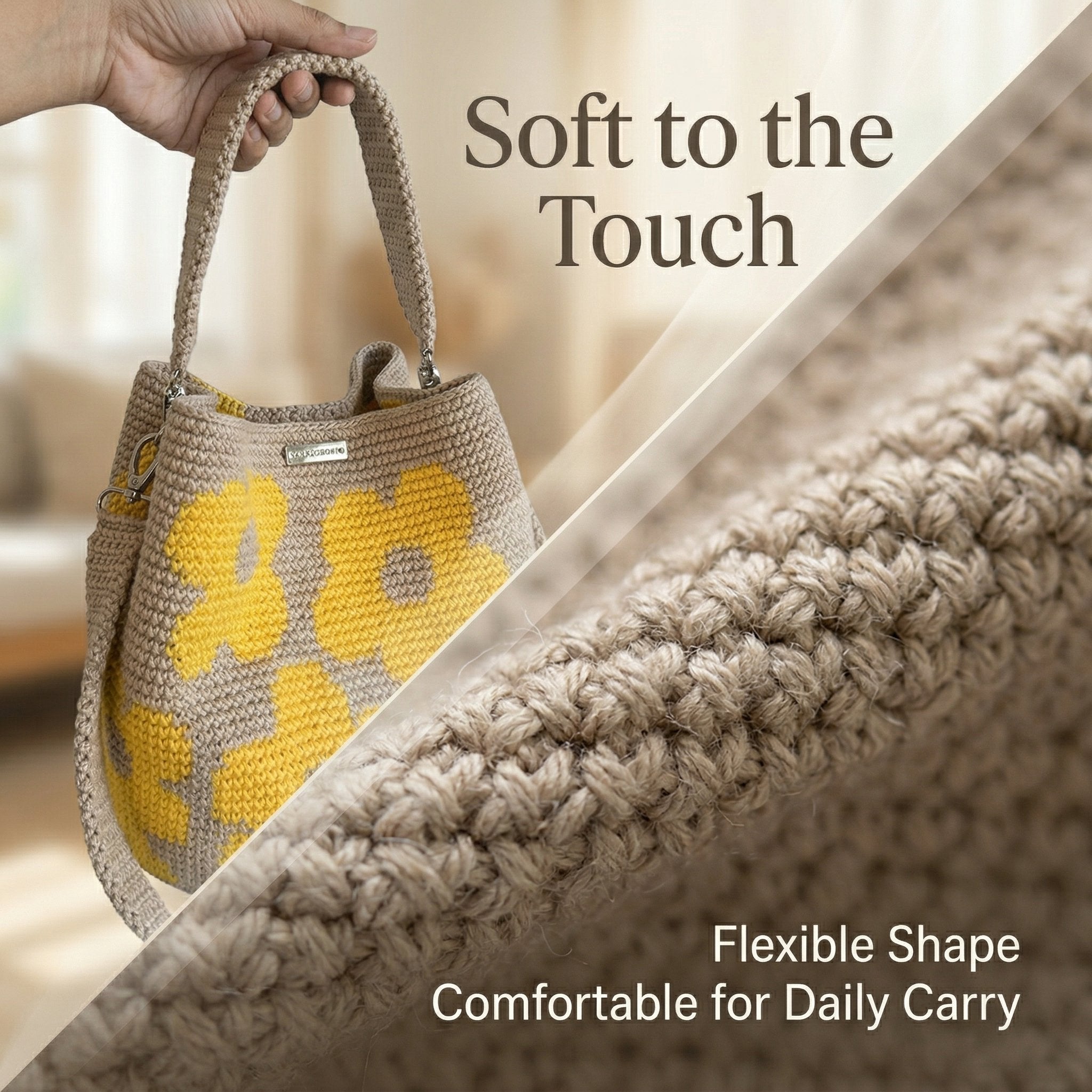 Maribel – Handcrafted Crochet Floral Tote Bag