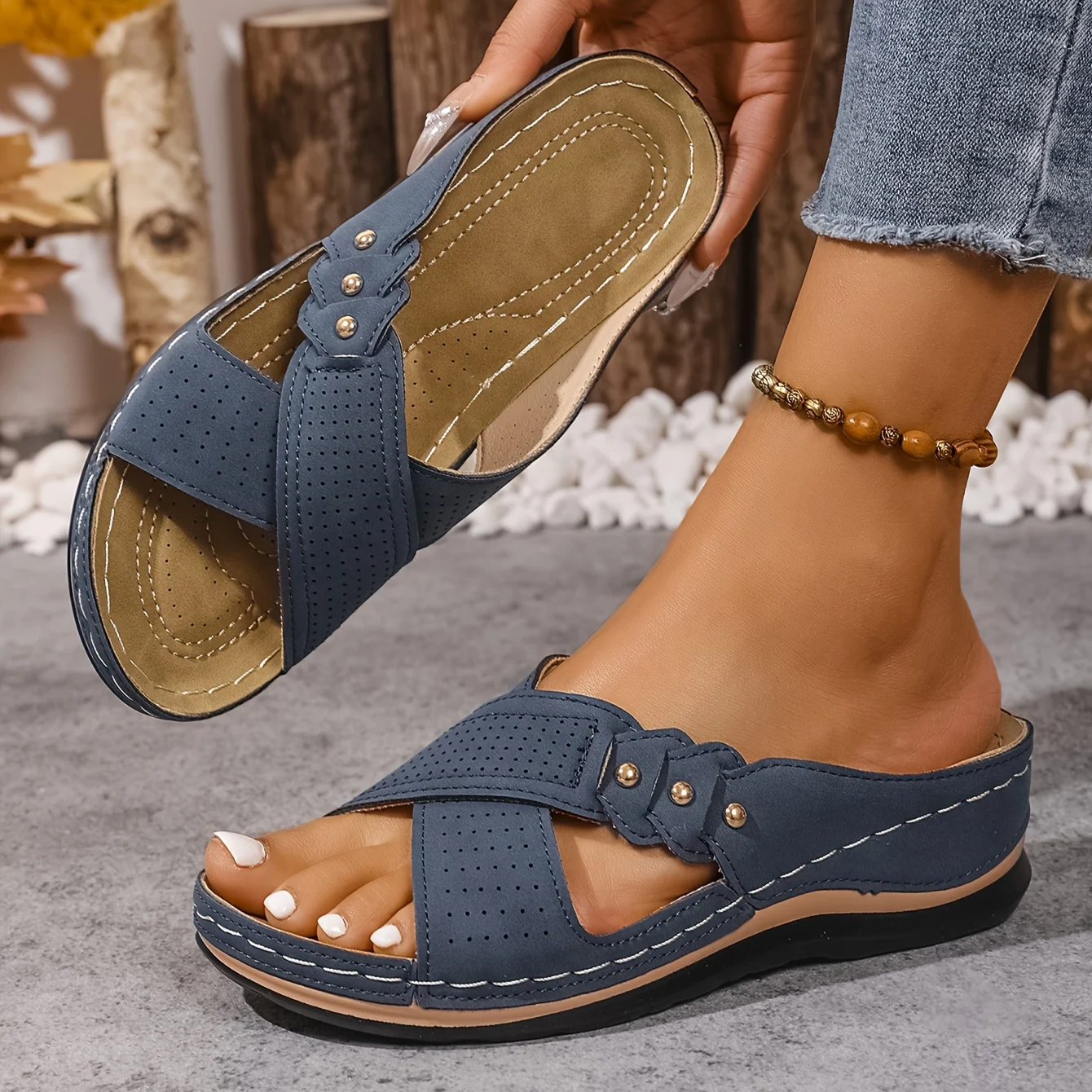 Katy - Orthopaedic Wedge Sandals