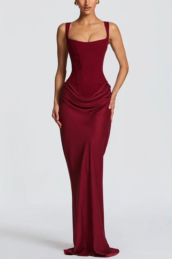 Caitlin - Maxi Dress with Square Neckline