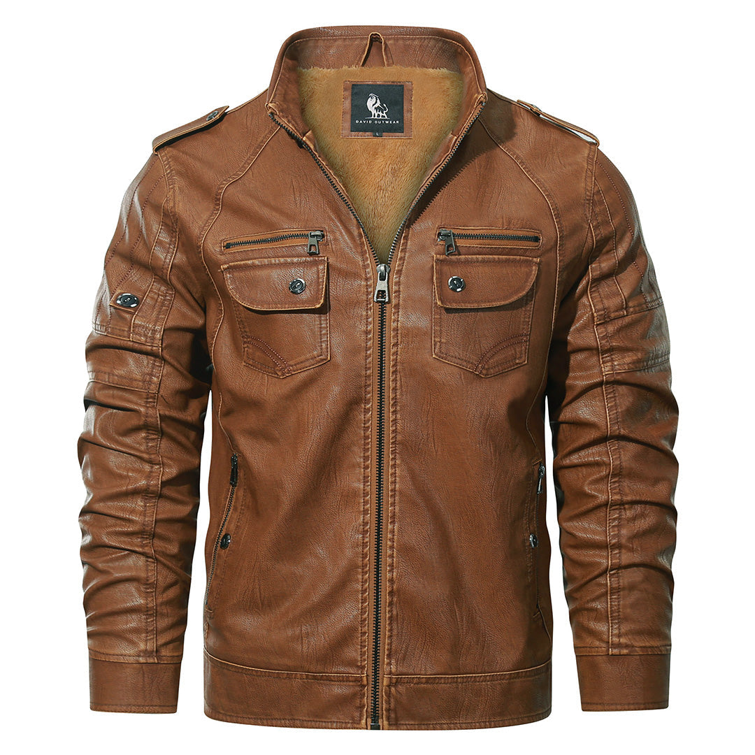 Harry - Biker Jacket in Fleece