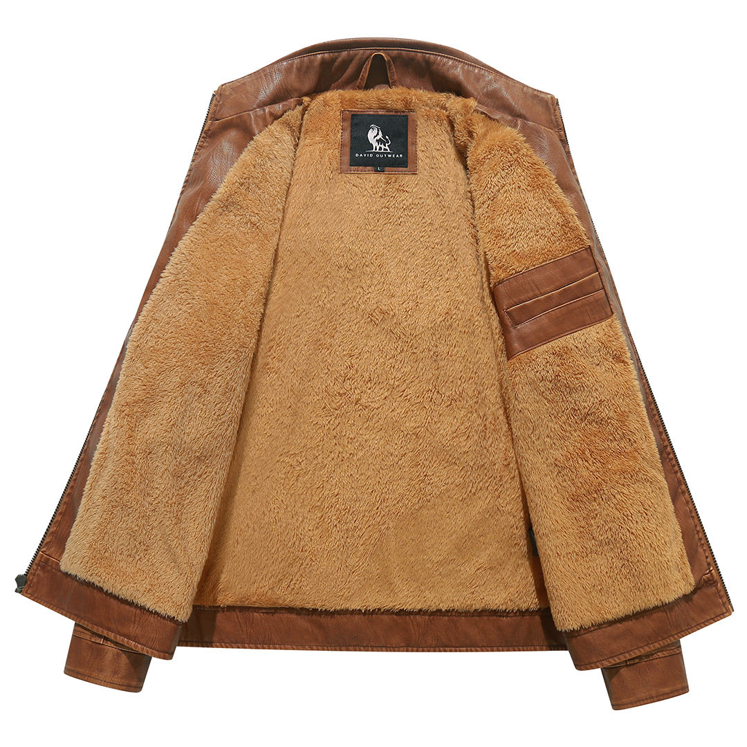 Harry - Biker Jacket in Fleece