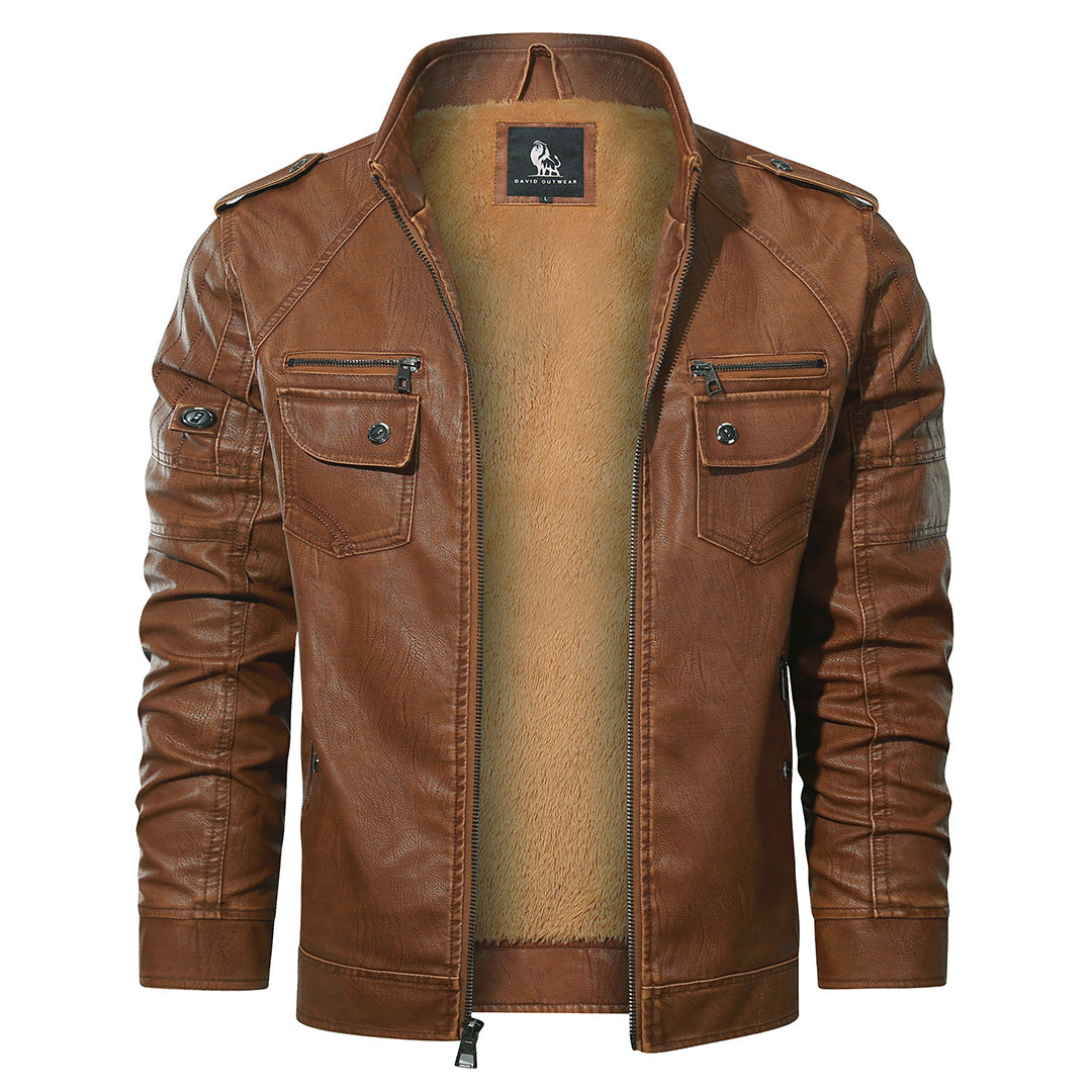 Harry - Biker Jacket in Fleece