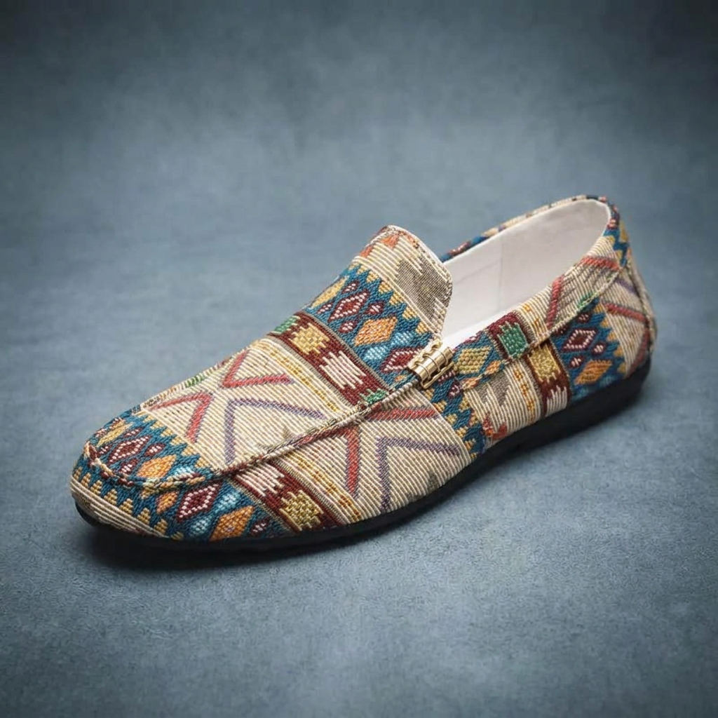 Tariq - Comfortable Ethnic-Inspired Loafers