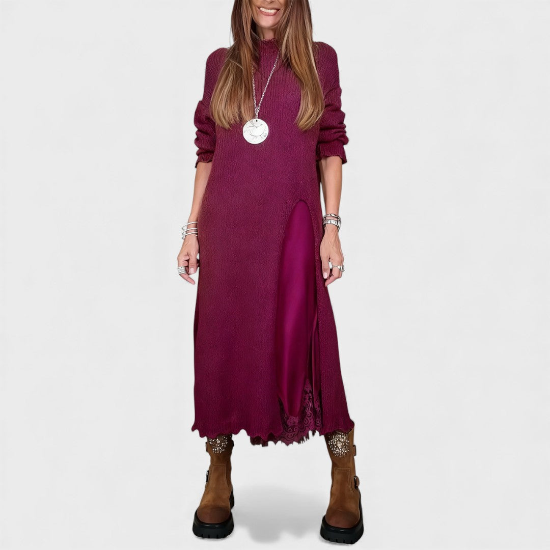 Portia – Elegant Layered Sweater and Dress Set